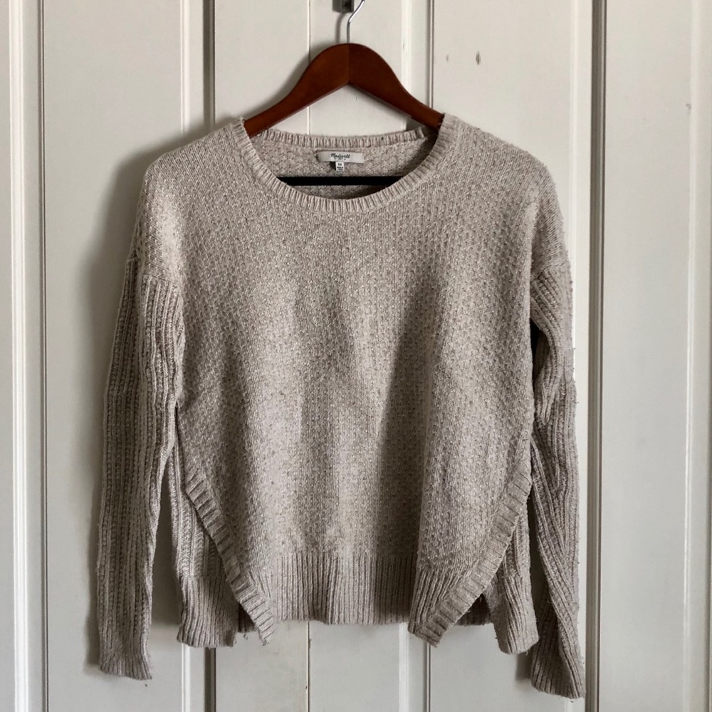 Madewell Texture Mix Sweater in Oatmeal